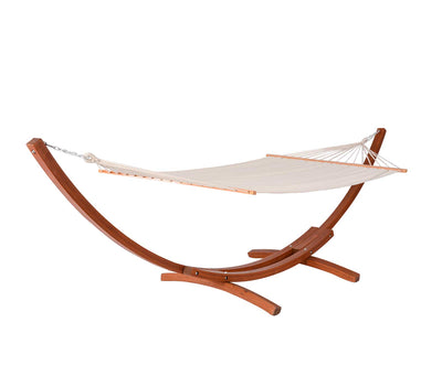 Bentwood Breeze Luxury Hammock With Wood Frame - Champagne