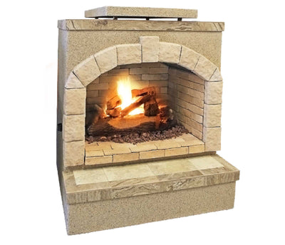 Cal Flame FRP-906-2 Outdoor Fireplace Propane Gas Hearth Solo