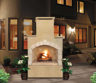 Cal Flame FRP-908-1 Outdoor Fireplace Propane Gas Hearth 