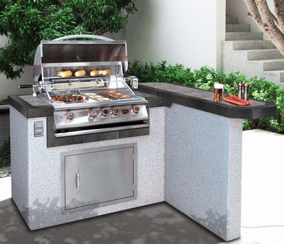Cal Flame LBK401 Outdoor Kitchen BBQ Island P4 Grill