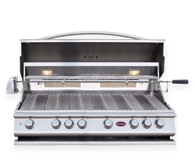 Cal Flame BBQ18P06 6 Burner Propane Gas BBQ Grill With Rotisserie P6 