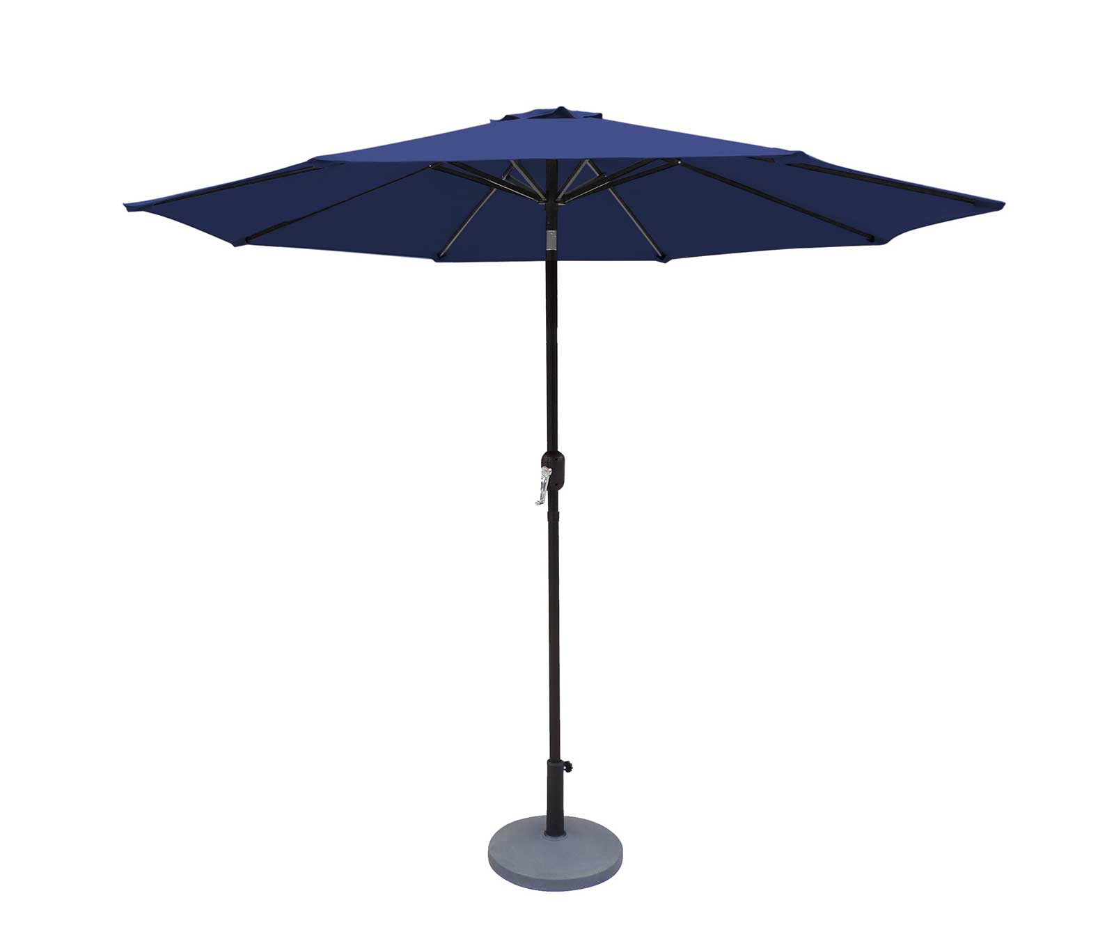 Island Umbrella 9' Oct Market Umbrella w/ Mister Kit Navy Blue