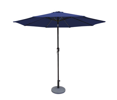 Island Mist 9-ft Octagon Market Umbrella with Mist Cooling System - Navy Blue - Breez-Tex Canopy