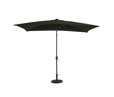 Nassau 6.5-ft x 10-ft Rectangular Market Umbrella with LED Lights - Breez-Tex Canopy