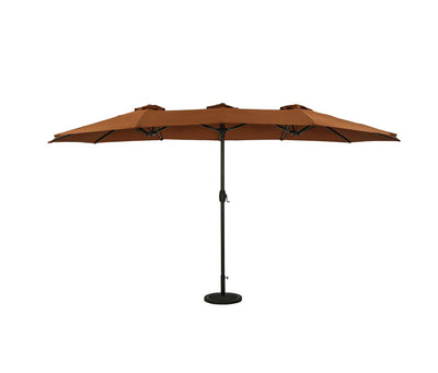 Eclipse 15-ft Oval Dual Market Umbrella - Polyester Canopy
