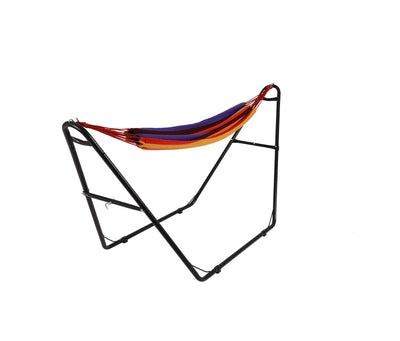 Outdoor Leisure Tropical Hammock and Frame - Stripe